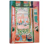 Posterlounge La Fenêtre ouverte, 1905 Tableau sur toile | 60 x 80 cm de Henri Matisse Rose clair Tableaux Décoration murale