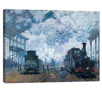 Posterlounge La Gare Saint-Lazare Tableau sur toile de Claude Monet 70 x 50 cm Tableaux Décoration murale