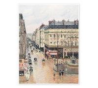 Posterlounge La rue Saint-Honoré dans l'après-midi Poster de Camille Pissarro 30 x 40 cm Beige Tableaux Décoration murale