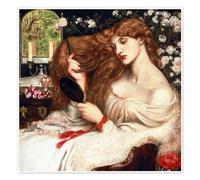 Posterlounge Lady Lilith Poster | 30 x 30 cm de Dante Charles Gabriel Rossetti Tableaux Décoration murale