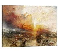 Posterlounge Le Négrier Tableau sur toile de Joseph Mallord William Turner 90 x 70 cm Orange Tableaux Décoration murale