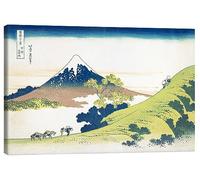 Posterlounge Le passage Inume dans la province de Kai Tableau sur toile de Katsushika Hokusai 30 x 20 cm Vert Tableaux Décoration murale