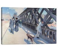 Posterlounge Le Pont de l'Europe Tableau sur toile | 60 x 40 cm de Gustave Caillebotte Tableaux Décoration murale