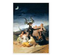 Posterlounge Le Sabbat des sorcières Poster de Francisco José de Goya 13 x 18 cm Tableaux Décoration murale