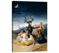 Posterlounge Le Sabbat des sorcières Tableau sur toile | 60 x 80 cm de Francisco José de Goya Tableaux Décoration murale