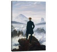 Posterlounge Le Voyageur contemplant une mer de nuages Tableau sur toile de Caspar David Friedrich 70 x 90 cm Tableaux Décoration murale