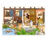 Posterlounge Les animaux de la ferme Poster de Marion Krätschmer 90 x 60 cm Tableaux Décoration murale