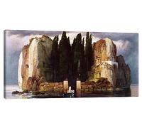 Posterlounge L'île des Morts Tableau sur toile | 40 x 20 cm de Arnold Böcklin Tableaux Décoration murale