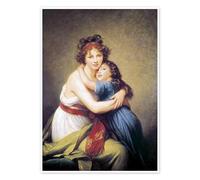 Posterlounge Madame Vigée-Lebrun et sa fille Poster de Elisabeth Louise Vigee-Lebrun 30 x 40 cm Tableaux Décoration murale