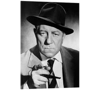 Posterlounge Maigret tend un piège, Jean Gabin, 1958 Tableau en verre acrylique 30 x 40 cm Noir et blanc Tableaux Décoration murale