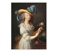 Posterlounge Marie-Antoinette dans une robe en gaule Poster de Elisabeth Louise Vigee-Lebrun 30 x 40 cm Tableaux Décoration murale