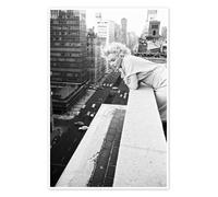 Posterlounge Marilyn Monroe à New York II Poster | 20 x 30 cm de Celebrity Collection Noir et blanc Tableaux Décoration murale