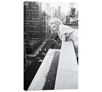 Posterlounge Marilyn Monroe à New York II Tableau sur toile de Celebrity Collection 20 x 30 cm Noir et blanc Tableaux Décoration murale