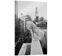 Posterlounge Marilyn Monroe à New York Tableau en verre acrylique de Celebrity Collection 14 x 21 cm Noir et blanc Tableaux Décoration murale