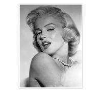 Posterlounge Marilyn Monroe Poster | 13 x 18 cm Gris Tableaux Décoration murale