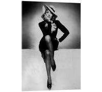 Posterlounge Marlene Dietrich dans L'Entraîneuse fatale Tableau en verre acrylique 13 x 18 cm Noir Tableaux Décoration murale