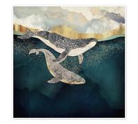 Posterlounge Mère et enfant II Poster de SpaceFrog Designs 50 x 50 cm Tableaux Décoration murale