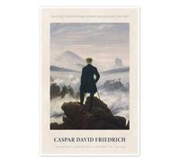 Posterlounge My Dialogue with Nature Poster de Caspar David Friedrich 20 x 30 cm Beige Tableaux Décoration murale