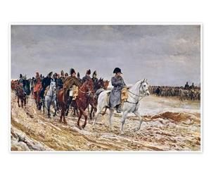 Posterlounge Napoléon en campagne Poster de Jean-Louis Ernest Meissonier 30 x 20 cm Tableaux Décoration murale