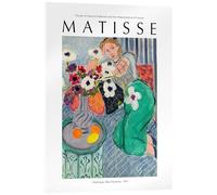 Posterlounge Odalisque, Blue Harmony, 1937 Tableau en verre acrylique de Henri Matisse 30 x 40 cm Bleu Tableaux Décoration murale