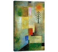 Posterlounge Petit Cadre De Pin Tableau sur toile de Paul Klee 40 x 60 cm Vert Tableaux Décoration murale