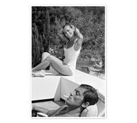 Posterlounge Romy Schneider et Alain Delon, La Piscine, 1968 Poster