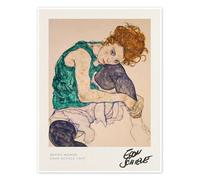 Posterlounge Seated Woman with Bent Knee, 1917 Poster