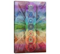 Posterlounge Sept chakras Tableau sur toile de Brenda Erickson 60 x 90 cm Tableaux Décoration murale
