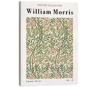 Posterlounge Sweet Briar No. 18 Tableau sur toile de William Morris 30 x 40 cm Tableaux Décoration murale