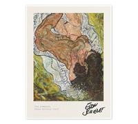 Posterlounge The Embrace Poster | 90 x 120 cm de Egon Schiele Tableaux Décoration murale