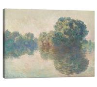 Posterlounge The Seine At Giverny Tableau sur toile de Claude Monet 40 x 30 cm Beige Tableaux Décoration murale