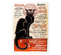 Posterlounge Tournée du Chat noir, 1896 Poster de Théophile-Alexandre Steinlen 60 x 80 cm Beige Tableaux Décoration murale