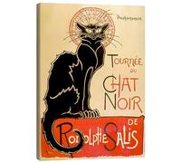 Posterlounge Tournée du Chat noir Tableau sur toile | 30 x 40 cm de Théophile-Alexandre Steinlen Beige Tableaux Décoration murale