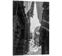 Posterlounge Traditional Alpine Architecture Tableau en verre acrylique