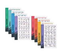 PosterMate FitMate Lot de 8 Affiches d'Exercices, 51x76cm