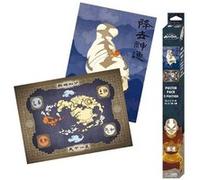 Posters Chibi - ABYSTYLE - Avatar - Appa & Carte - 52x38 cm - Décoration murale - Haute qualité Or