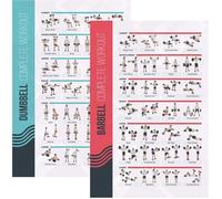 Posters d’entraînement pour haltères et exercices avec haltères set de 2