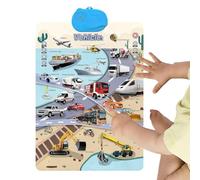 Posters d'apprentissage pour enfants - Jouet éducatif pour l'apprentissage de la langue anglaise - Panneau mural électronique interactif et parlant pour la salle de classe maternelle et le jardin