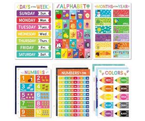 Posters d'Apprentissage Tableaux d'Apprentissage Éducatifs Préscolaires