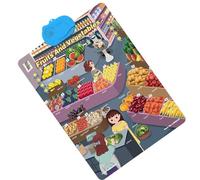 Posters Éducatifs pour , Jouets de Développement Interactifs Amusants avec Son, Posters pour Classe Primaire, pour Vacances Anniversaire Maison Salon Intérieur École Et Temps Quotidien en Famille