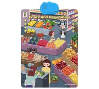 Posters éducatifs pour - Jouets éducatifs interactifs Amusants avec Son, Affiches pour la Salle de Classe, pour fêtes, Anniversaires, Maison et Salon, intérieur et extérieur, école, Temps