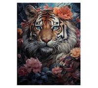 Posters Et Arts Décoratifs Affiches Vintage De Paysage Forestier, Animaux Sauvages De La Jungle, Fleurs, Lion, Tigre, Peinture Sur Toile, Art Mural Nordique, Décoration D'intérieur(M,40x60cm)