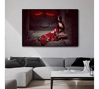 Posters: Femme Moderne Art Poster Posters & Impressions Peinture sur Toile sur Le Mur pour Salon Décoration de Maison 70 x 90 cm Sans Cadre