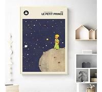 Posters,Muraux,Le Petit Prince Version Française Imprime, Pépinière Mur Art Toile Peinture Le Petit Prince Livre Couverture Affiche Enfants Chambre Décoration Murale, Pour Chambre D'Enfants _40X60Cm