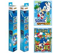 Pyramid International – Affiches décoratives Sonic the Hedgehog – Lot de 2 – 52 x 38 cm