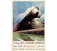 PostersAndCo ™ 20th Century Limited Train Rrzk-Poster/Reproduction HQ 40x60cm d'une Affiche Vintage/Ancienne