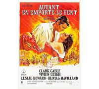 PostersAndCo ™ Autant en EMPORTE Le Vent Film Rcuf - Poster/Reproduction HQ 50x70cm d'une Affiche Cinema