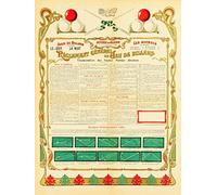 PostersAndCo ™ Billard RèGLEMENT Jeu Roqu-Poster/Reproduction HQ 80x110cm d'une Affiche Vintage/Ancienne