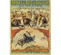 PostersAndCo ™ Bois de Boulogne Corrida Rugj-Poster/Reproduction HQ 60x80cm d'une Affiche Vintage/Ancienne