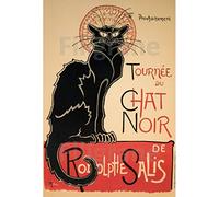 PostersAndCo ™ Chat Noir Toulouse Lautrec Rmtv-Poster/Reproduction HQ 50x70cm d'une Affiche Vintage/Ancienne